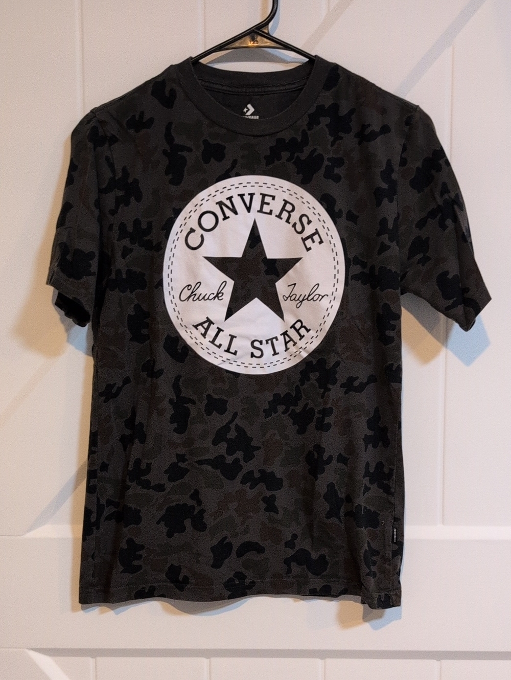 Converse Boys' Black And Brown Camo Chuck Taylor All Star Tee